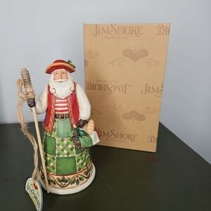 Jim Shore "Greetings From Babbo Natale" Italian Santa 7" Figurine 2011 Heartwood